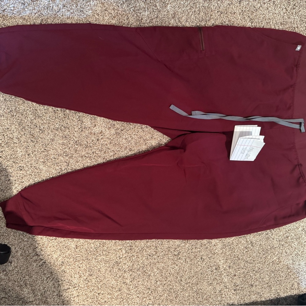 Figs Women's Burgundy Joggers